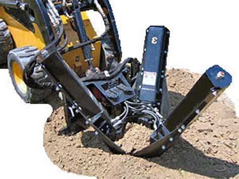 transplanting with skid steer tree spade|used skid steer tree spade.